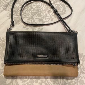 Stella & Dot Black/Tan Crossbody bag